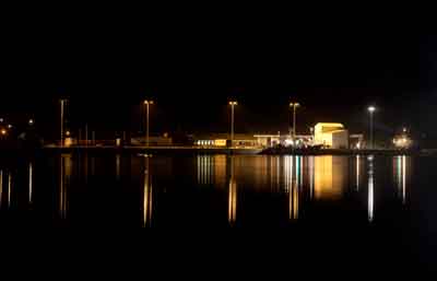 Dinish Pier at night