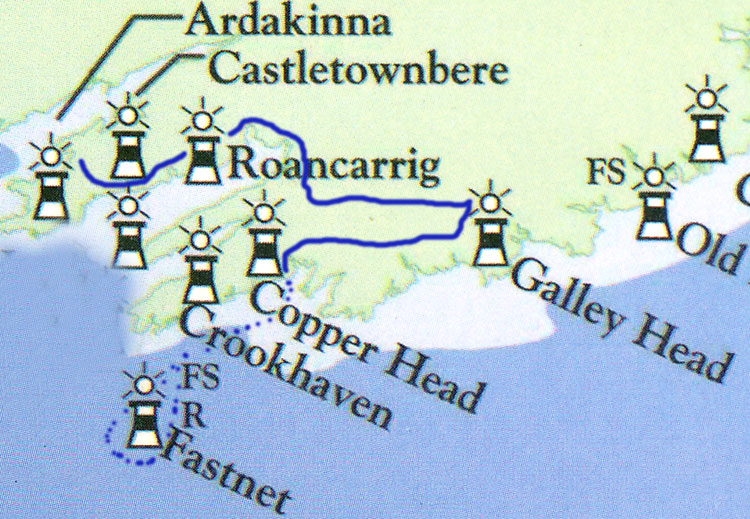 Journey from Beara to Galley and Fastnet