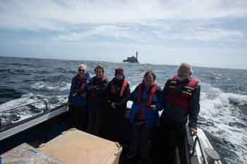 2015 tour group returning from the Fastnet